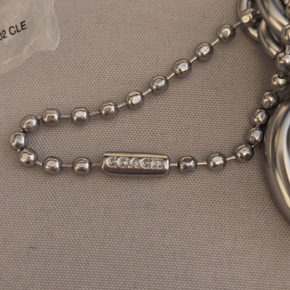 Coach | The Summer I Turned Pretty | Infinity Silver and Gold Keychain Bag Charm - Picture 10 of 16